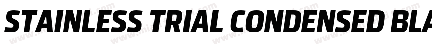 STAINLESS TRIAL CONDENSED BLAC字体转换